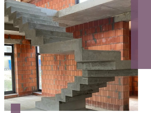 Изготовление бетонных лестниц под ключ в Рузаевке