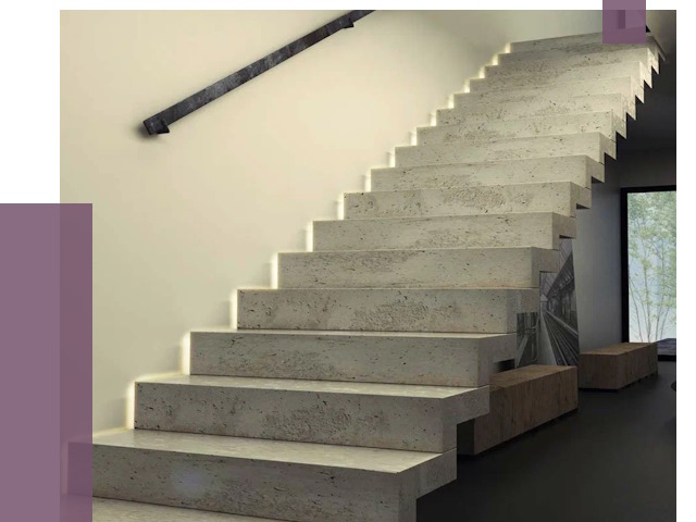 Облицовка бетонных лестниц в Рузаевке от 4666 руб/м2