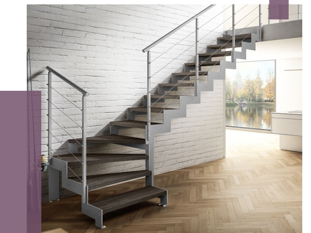 Г-образные лестницы под ключ в Рузаевке от 37584 руб. | ПРОЛЁТ-Рзв