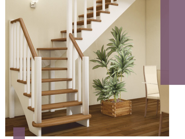 Г-образные лестницы под ключ в Рузаевке — изготовление и монтаж