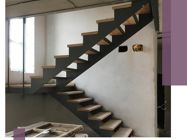 Изготовление лестниц на металлокаркасе в Рузаевке от производителя