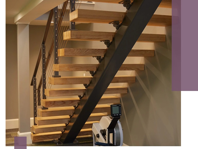 Лестницы на монокосоурах под ключ в Рузаевке - изготовление и монтаж