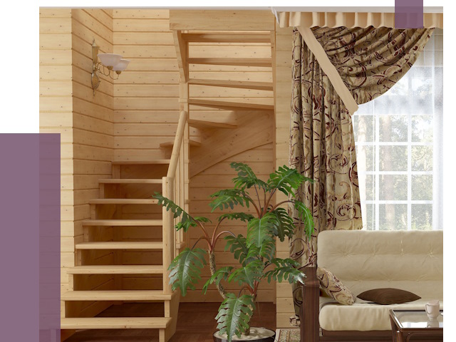 Лестницы для дачи в Рузаевке от 76982 руб.  | ПРОЛЁТ-Рзв