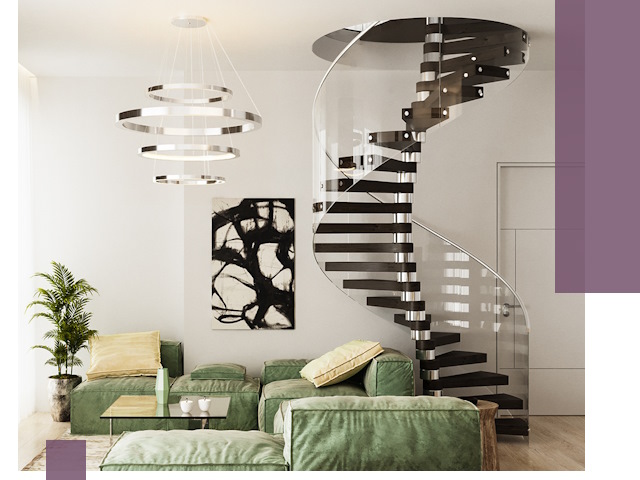 Лестницы для двухуровневой квартиры в Рузаевке — изготовление и монтаж