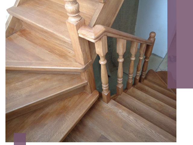 Дубовые лестницы под ключ в Рузаевке: изготовление и монтаж