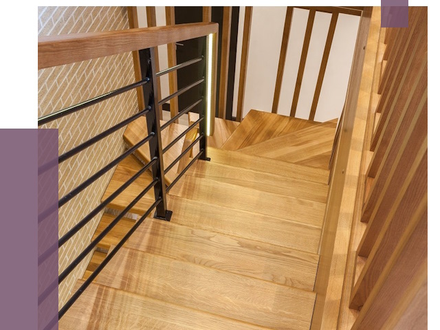 Лестницы из ясеня в Рузаевке под ключ от 10161 руб. 