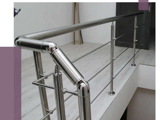 Перила из нержавеющей стали в Рузаевке от 9124 руб. под ключ | ПРОЛЁТ-Рзв