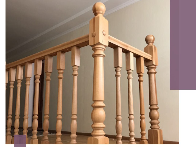 Деревянные перила на заказ в Рузаевке: монтаж и изготовление