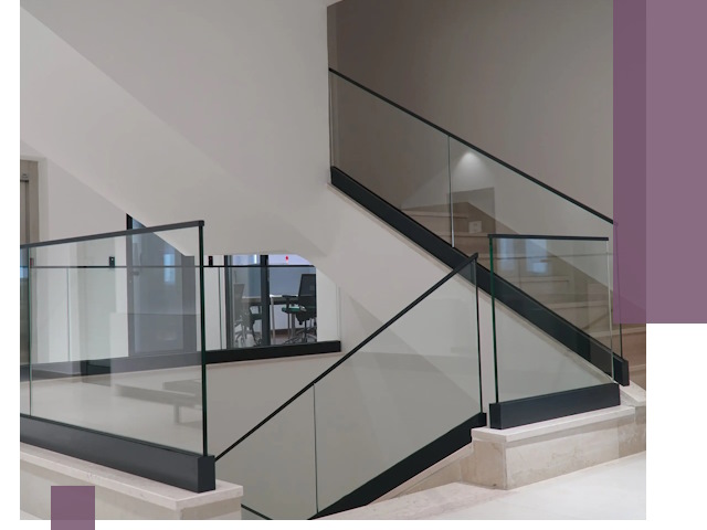 Стеклянные перила премиум-класса с установкой в Рузаевке