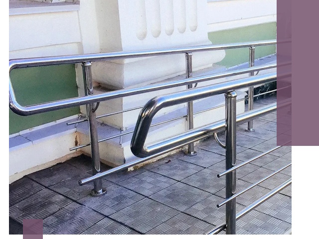 Ограждения пандусов из металла и нержавейки в Рузаевке