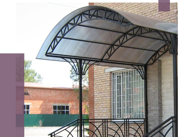 Металлические навесы и козырьки в Рузаевке от 12960 руб.