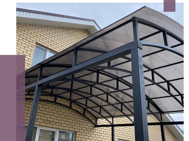 Монтаж козырьков в Рузаевке от 11664 руб. | ПРОЛЁТ-Рзв