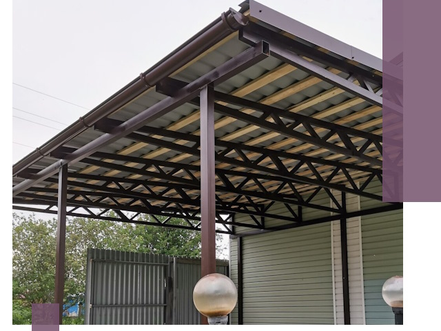 Навесы под ключ в Рузаевке: изготовление, монтаж и гарантия