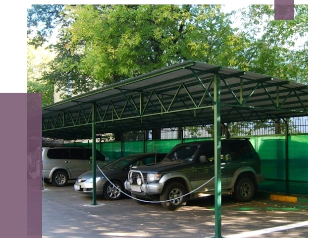 Навесы для парковки в Рузаевке от 81389 руб. заказать | ПРОЛЁТ-Рзв