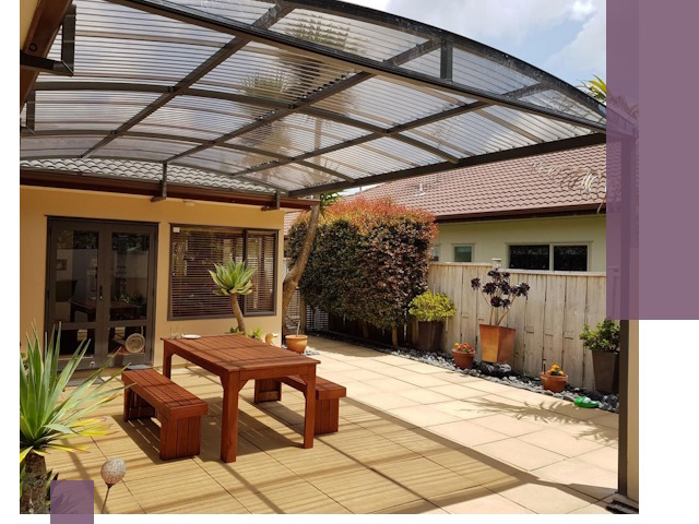 Навесы во двор под ключ в Рузаевке — изготовление и монтаж