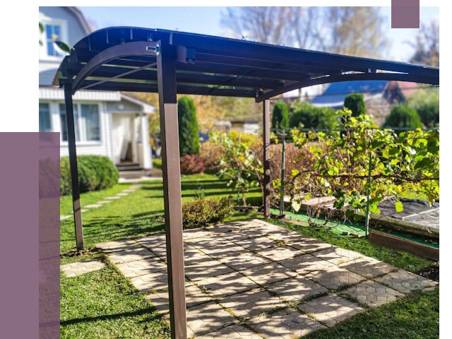 Навесы для дачи в Рузаевке от 12908 руб. под ключ — ПРОЛЁТ-Рзв