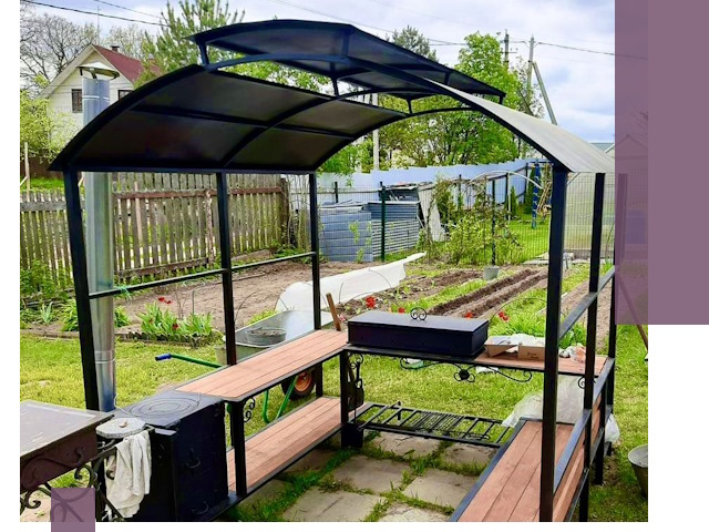 Навесы для барбекю в Рузаевке: изготовление, монтаж и демонтаж