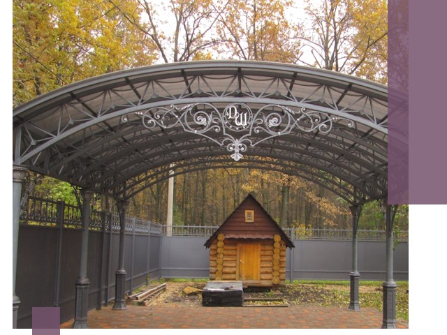 Кованые навесы премиум-класса под заказ в Рузаевке