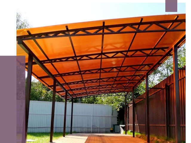 Односкатные навесы под ключ в Рузаевке от 13323 руб. 