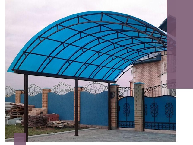 Арочные навесы под ключ в Рузаевке — изготовление и монтаж