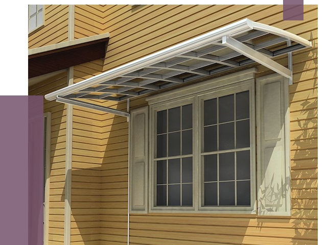 Козырьки над окнами в Рузаевке от 7724 руб. — монтаж, покупки | ПРОЛЁТ-Рзв