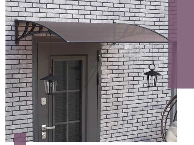 Недорогие козырьки и навесы под ключ в Рузаевке