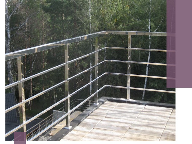 Парапеты из нержавеющей стали в Рузаевке — изготовление и монтаж