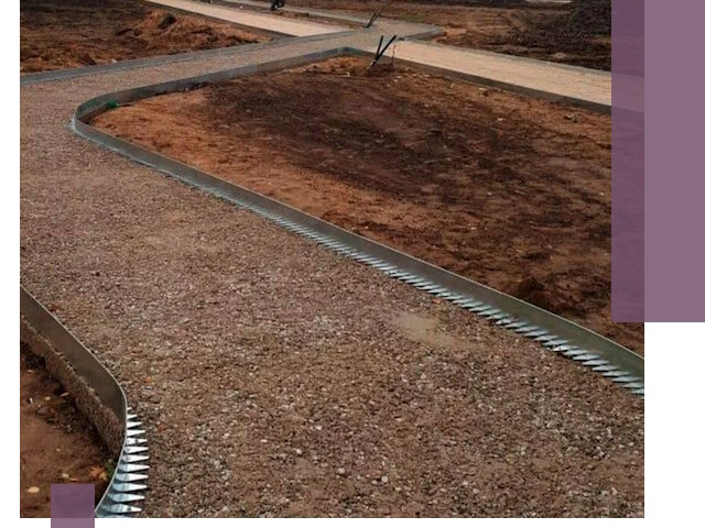 Металлические бордюры под ключ в Рузаевке — изготовление и монтаж