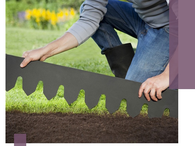 Металлические бордюры для газона в Рузаевке — изготовление и монтаж