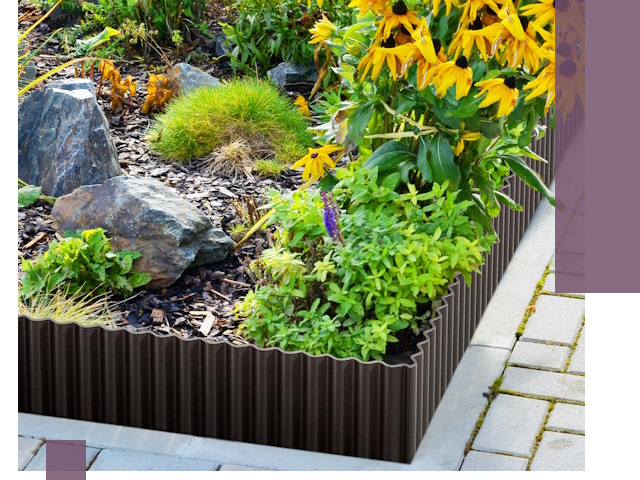 Металлические бордюры для клумб в Рузаевке — производство и монтаж