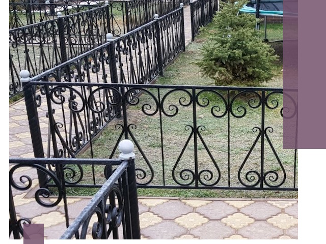 Кованые газонные ограждения под ключ в Рузаевке